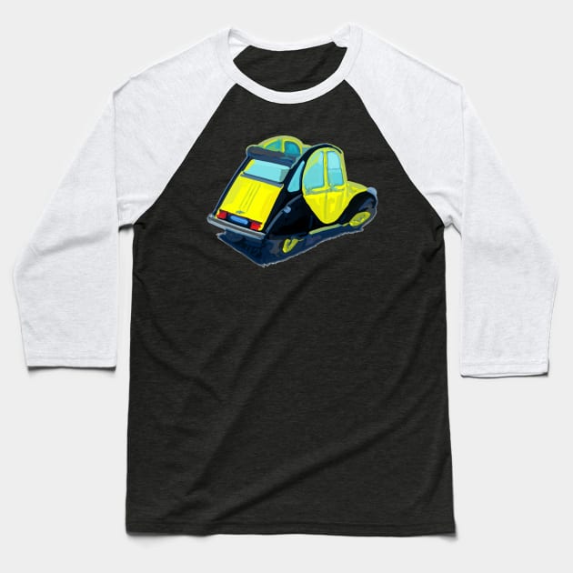 Deux chevaux in vector style Baseball T-Shirt by Andres7B9